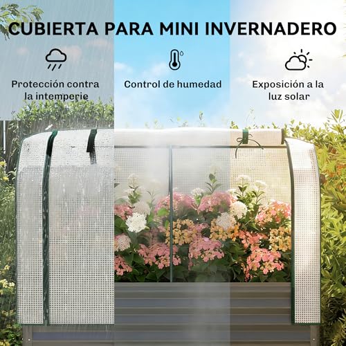Invernadero exterior Outsunny 120x55x140 cm