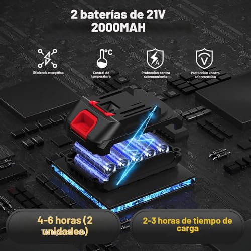 Tijeras de podar eléctricas sin escobillas 50mm 21V 4000mAh