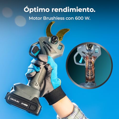 Tijeras de podar eléctricas Cecotec sin escobillas 21V 40mm 2 BaterÃas