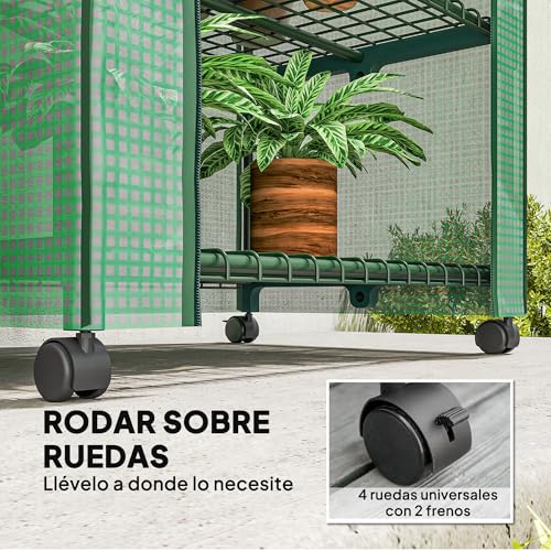 Invernadero exterior Outsunny 70x50x165 cm