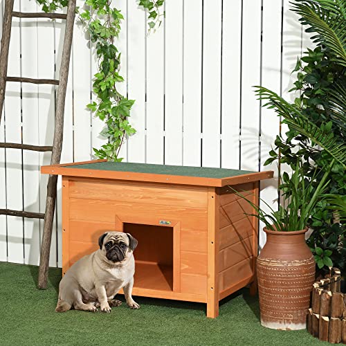 Caseta Exterior Para Perro PawHut 82 x 58 x 58cm