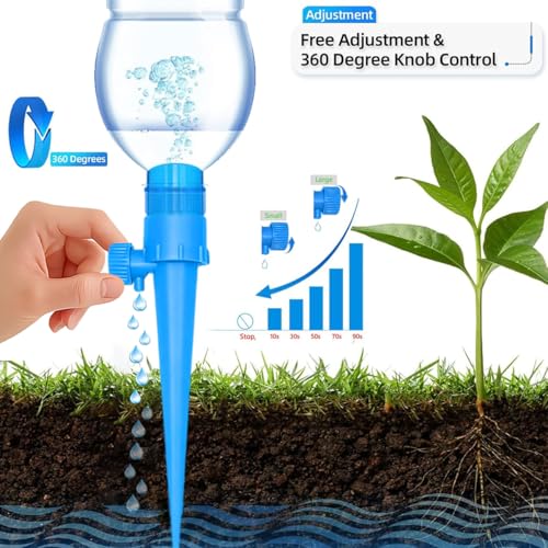 32 Pcs Riego por goteo para macetas,Riego automatico macetas botella,Riego por goteo