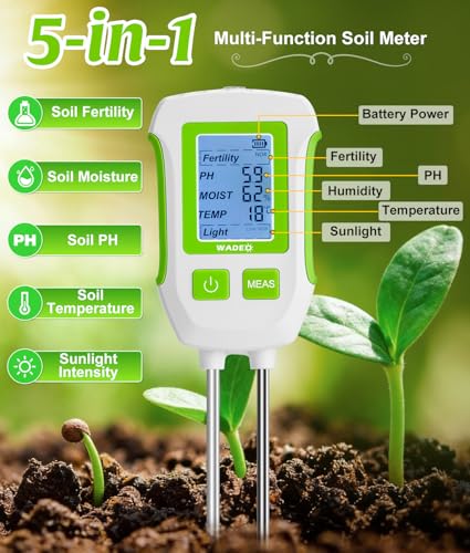 Medidor De Humedad Y PH WADEO solar