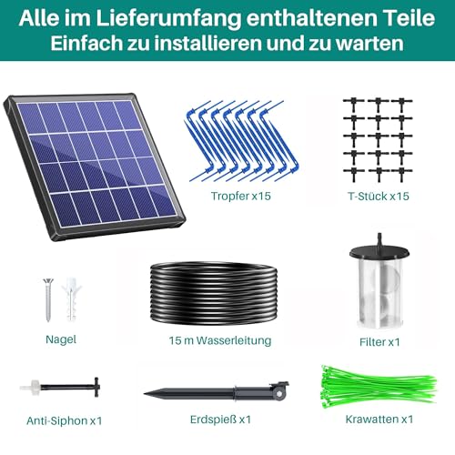 Sistema De Riego Biling solar 15 m 2,5 W