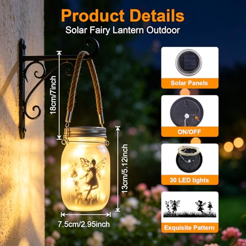 2 Piezas Farolillos Solares Exterior, Impermeable IP65, Linterna solar de Botella de