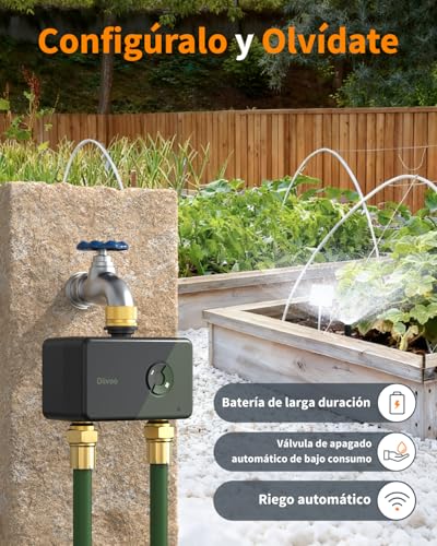 Programador de riego Diivoo WiFi latón
