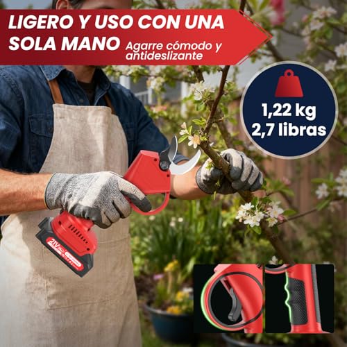 Tijeras de podar eléctricas sin escobillas 40mm 800W 2000mAh 21V