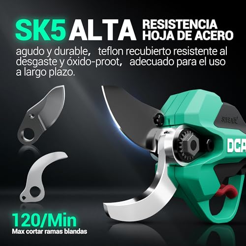 Tijeras de podar eléctricas DCA sin escobillas 20V 35mm 2,0Ah