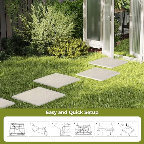 Caminos De Piedra Decorativa GIANTEX 39,5 x 39,5 cm