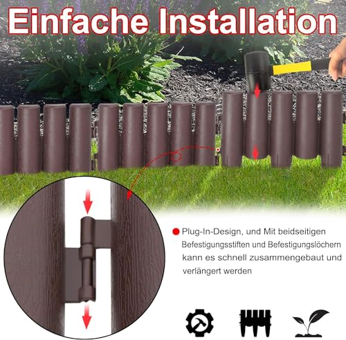Borduras Para Jardin LARS360 28 x 24 cm 5,6 m