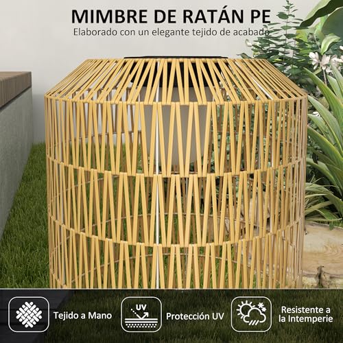 Faroles Solares Decorativos Outsunny solar 30x55 cm