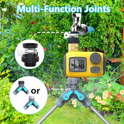 Sistema de Riego Automático Temporizadores de Mangueras,Kit de Riego con Pantalla LCD