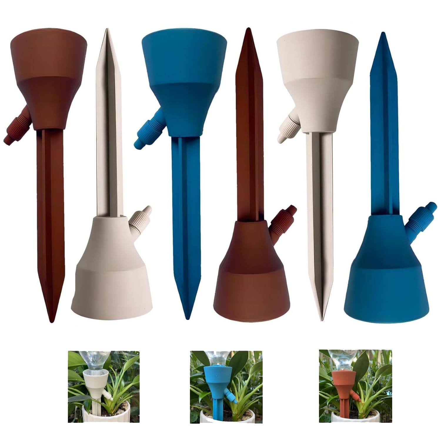 Riego Automatico Macetas, 6 Piezas Riego por Goteo para Macetas, Juego de Riego