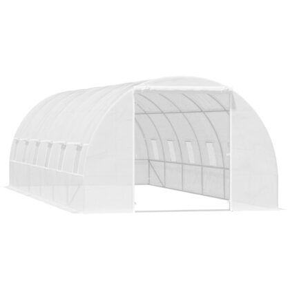 Invernadero túnel 8x3x2m con 12 ventanas