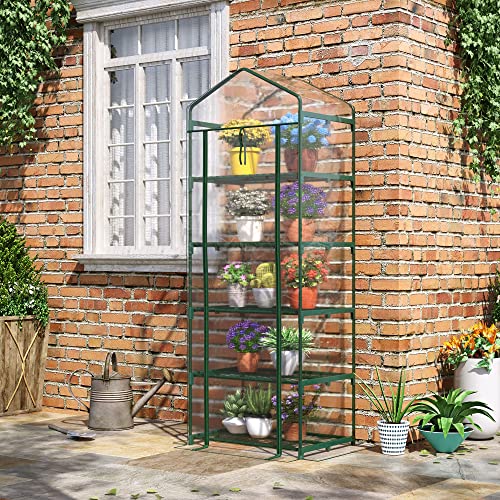 Invernadero exterior Outsunny 69x49x193 cm