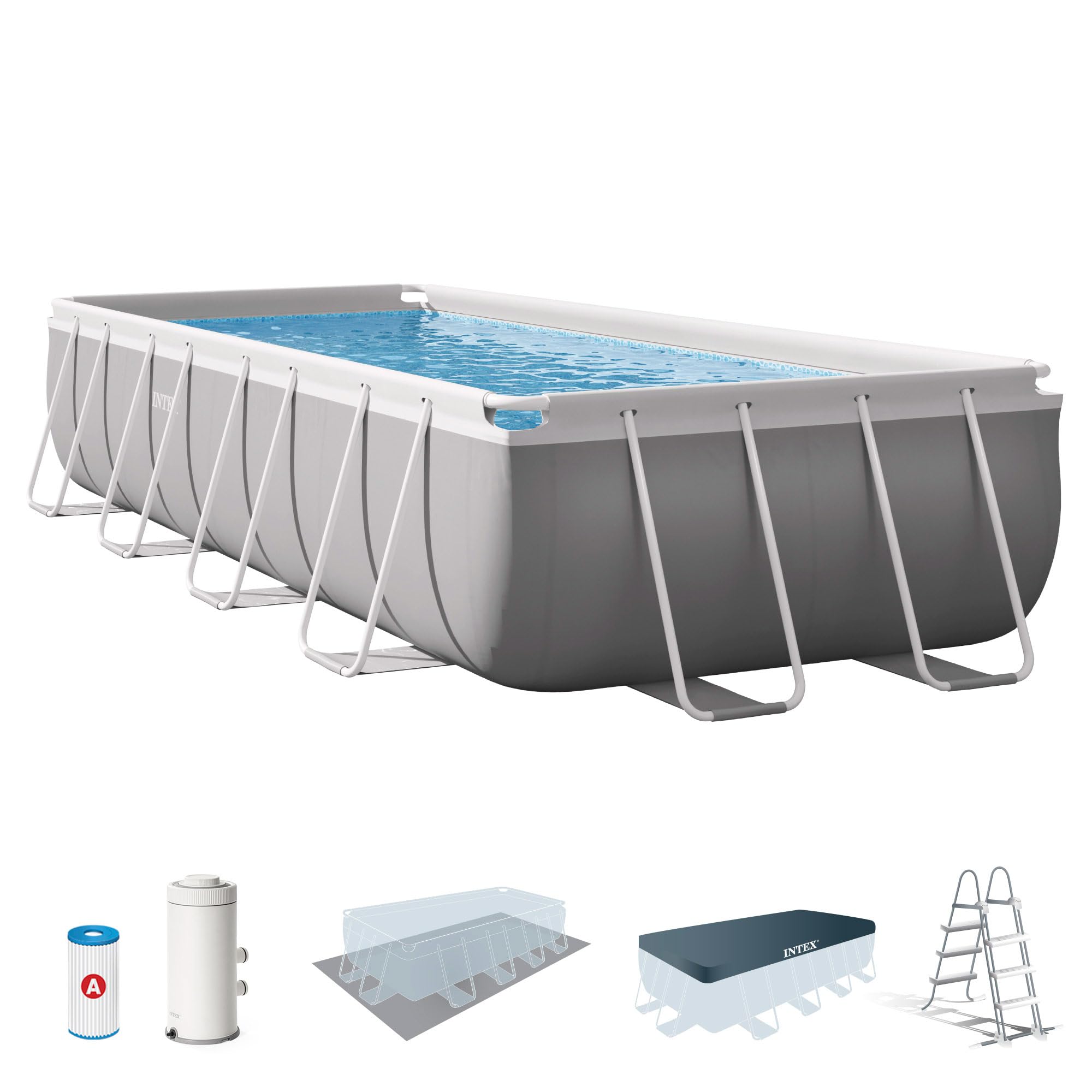 Depuradora de piscina INTEX 488x244x107 cm