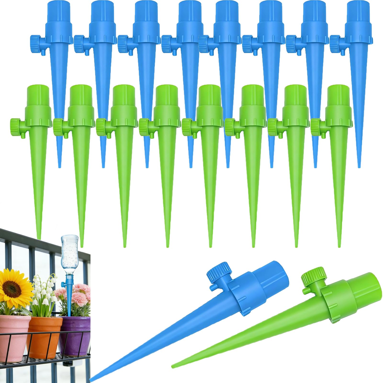 32 Pcs Dispositivo de Riego por Goteo Automático, Riego por Goteo Sistema de Irrigación,