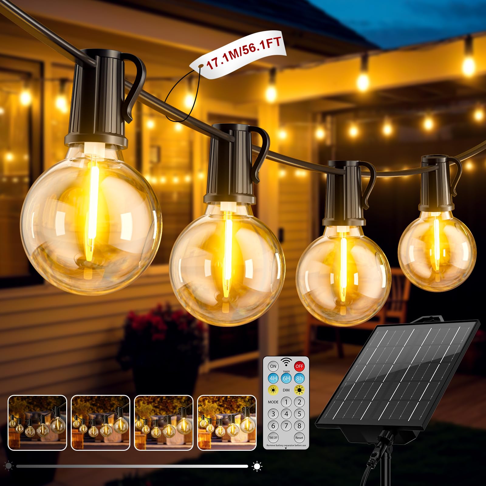 Guirnaldas Solares Exteriores FIFlying solar 17.1M