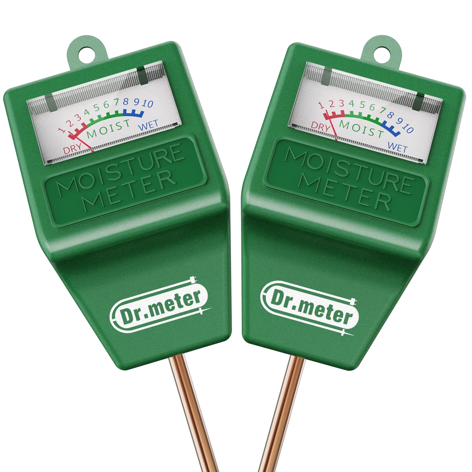 Dr.meter Medidor Humedad Plantas, 2PCS Medidor Humedad Suelo Sensor Humedad Plantas