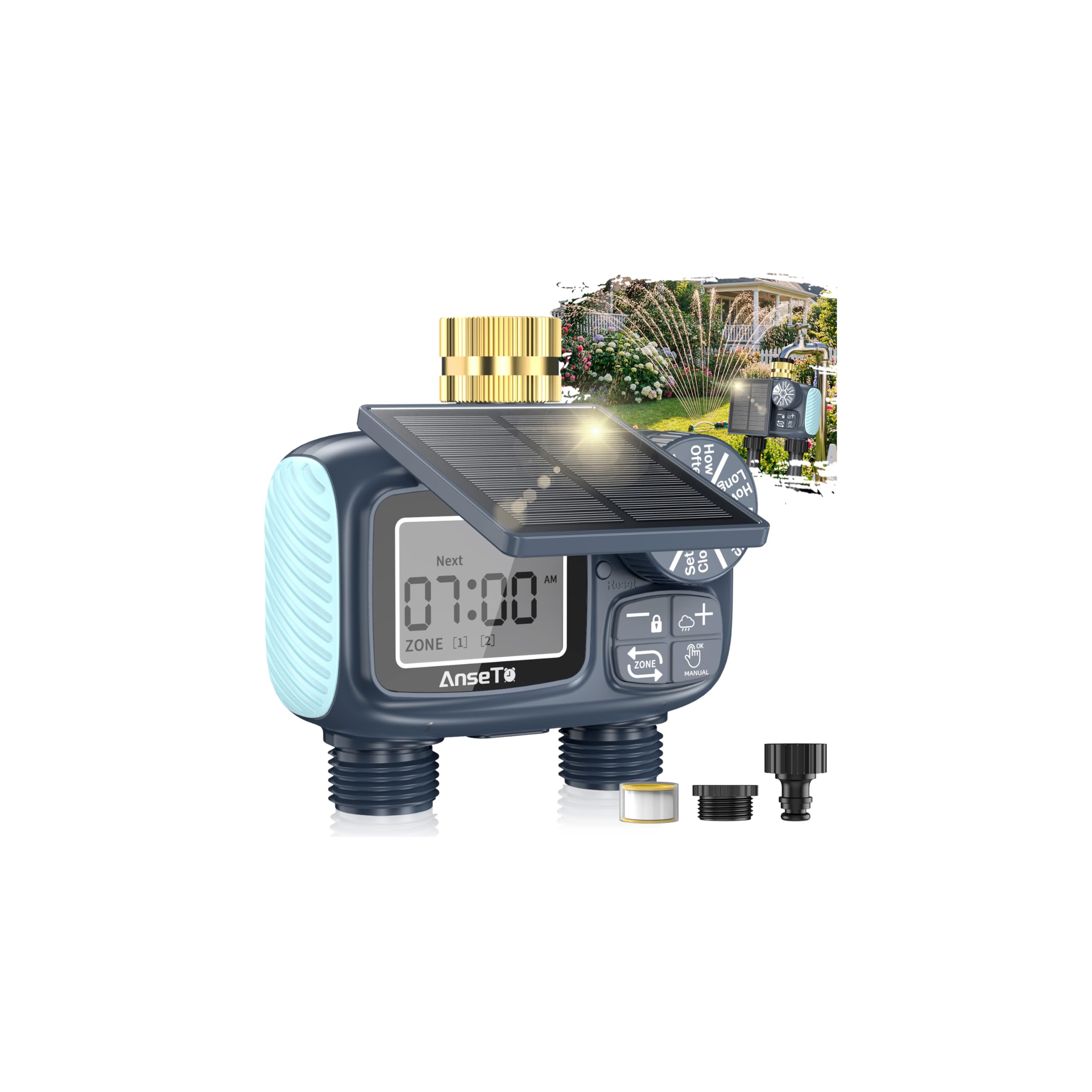 Programador de riego solar
