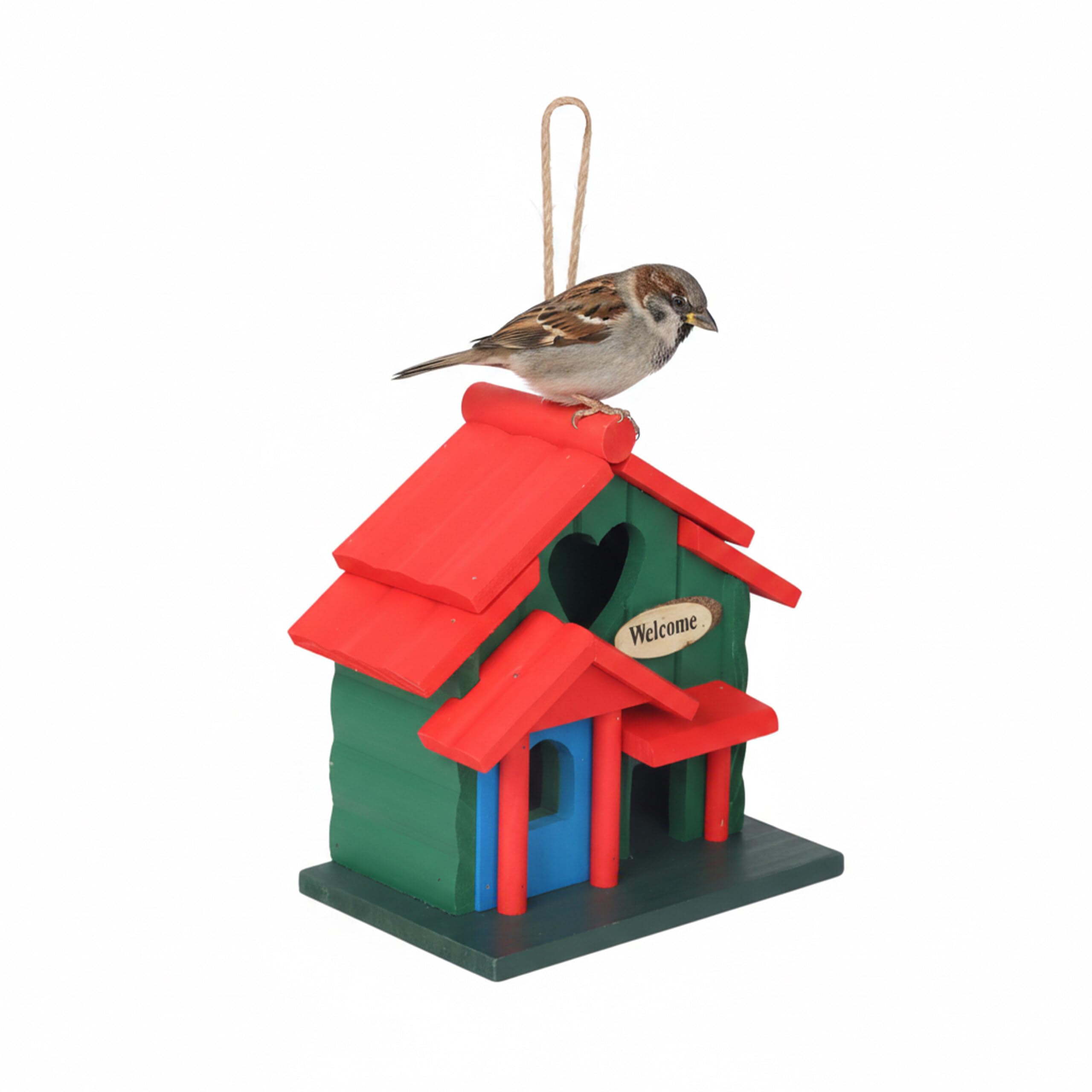 Casita Para Pajaros Relaxdays 21x20x13.5 cm