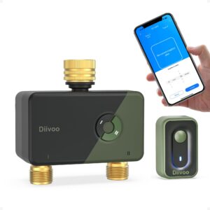 Programador de riego Diivoo WiFi latón