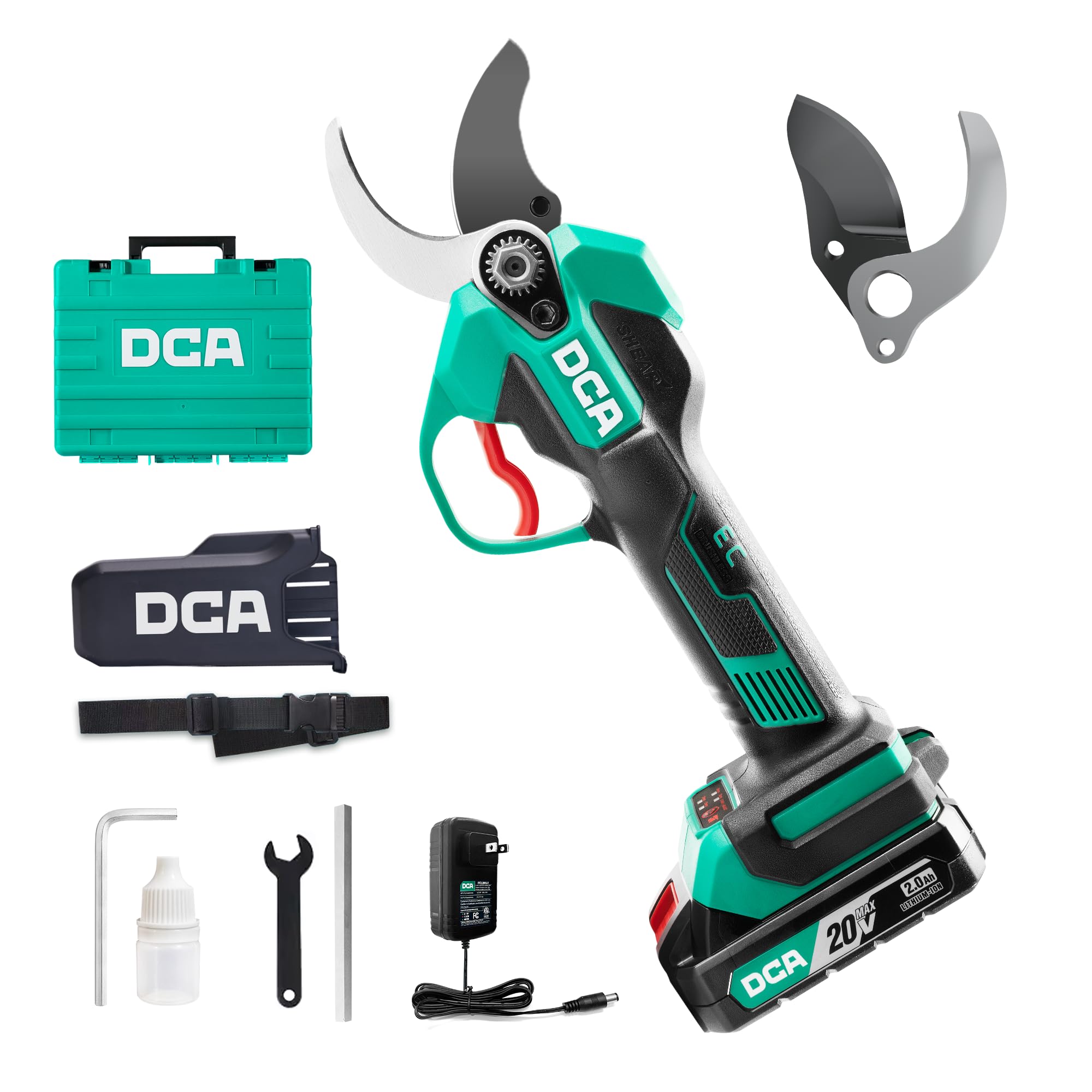Tijeras de podar eléctricas DCA sin escobillas 20V 35mm 2,0Ah