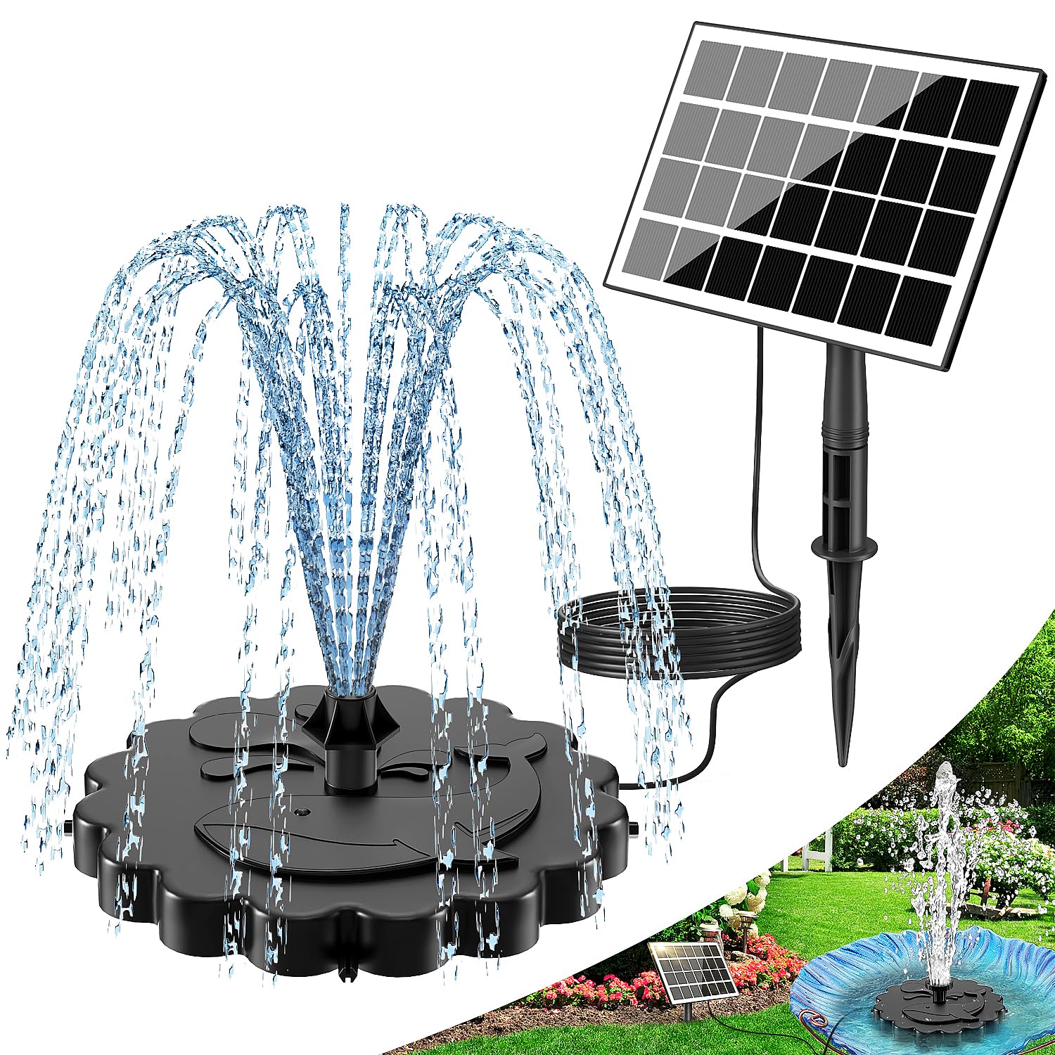 Bomba de piscina SZMP solar 3.5W 3M