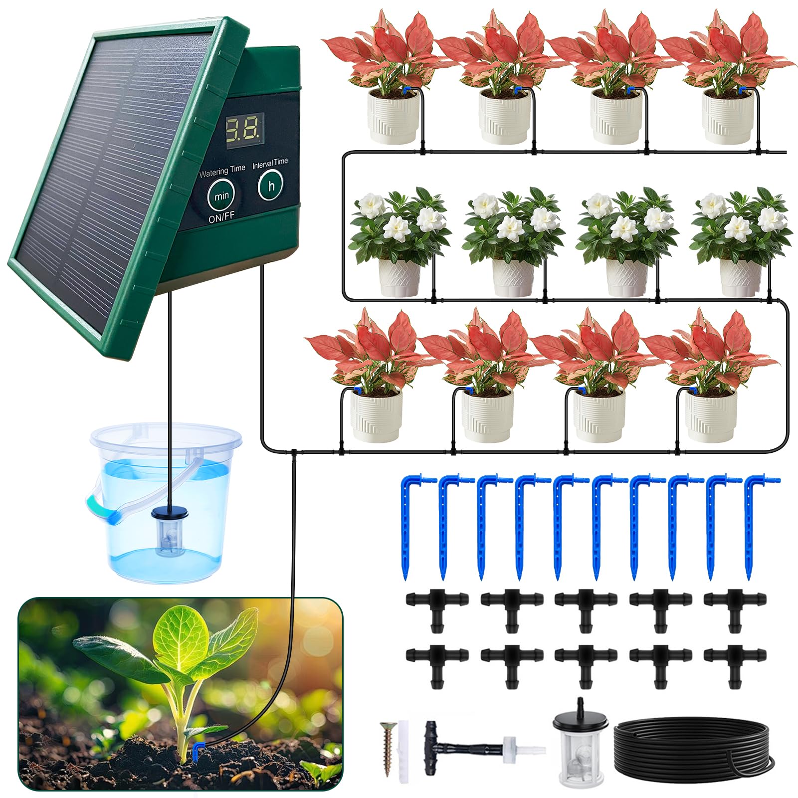 Sistema De Riego Onesheel solar 10m