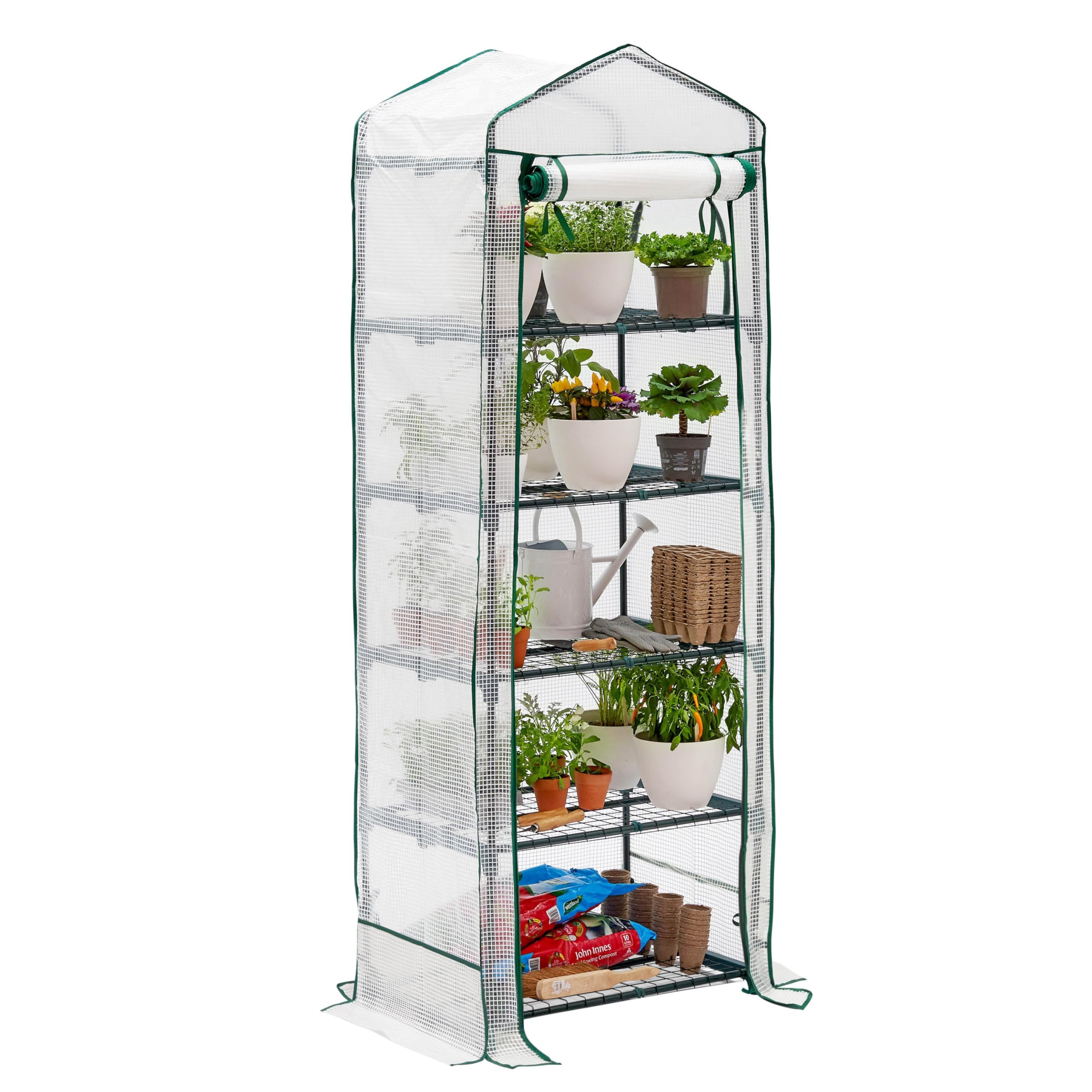 Invernadero de Terraza y Jardín - para Cultivar Tus Propias Verduras y Flores - con