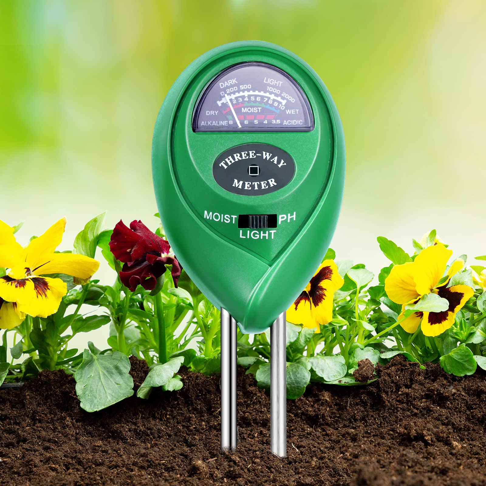 Medidor De Humedad Y PH Flintronic