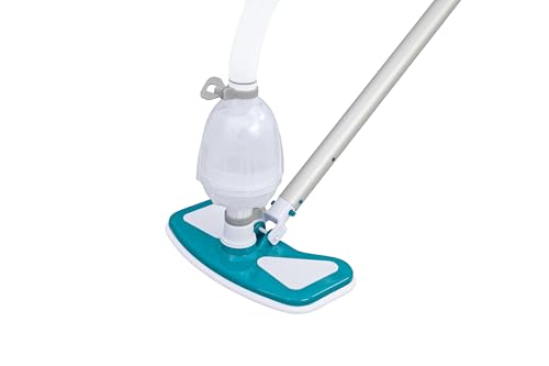 BESTWAY Kit de Mantenimiento para Piscinas AquaClean con Pértiga 279 cm, Limpiafondos Azul