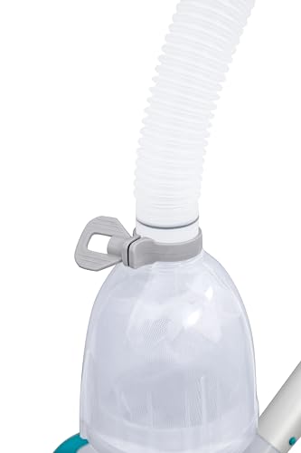 BESTWAY Kit de Mantenimiento para Piscinas AquaClean con Pértiga 279 cm, Limpiafondos Azul