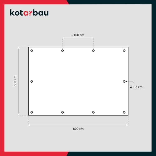 Piscina desmontable KOTARBAU 6x8 m