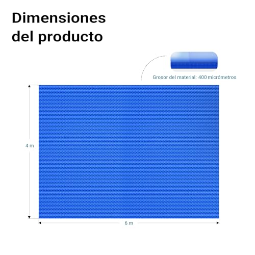 Piscina desmontable Cubierta solar 4x6m