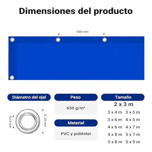 Lona Protectora De Suelo Wiltec 2 x 3 m