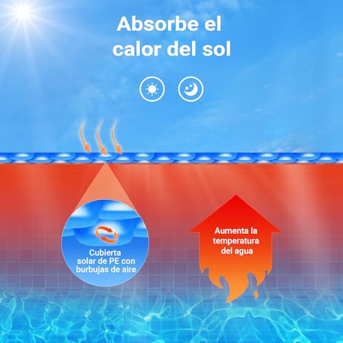 Piscina desmontable Cubierta solar 4x6m