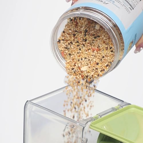 Comedero automático para pájaros, comedero para Jaula de pájaros con Percha para
