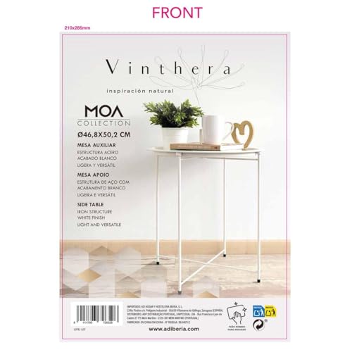 Mesa Auxiliar Exterior Moa 46,80x46,80x50,20cm