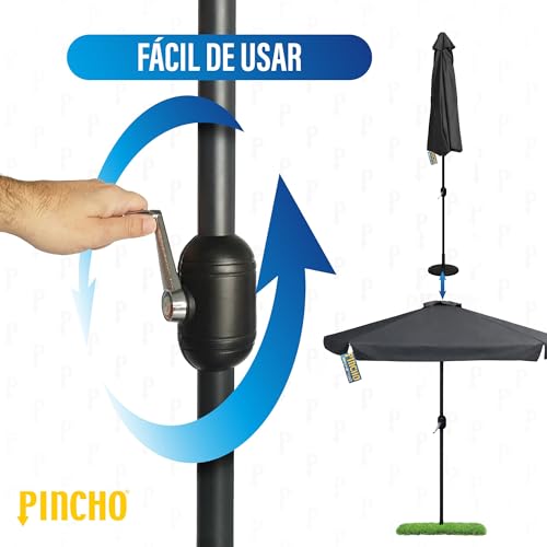 Sombrilla Grande Exterior Pincho solar 330cm 330 CM