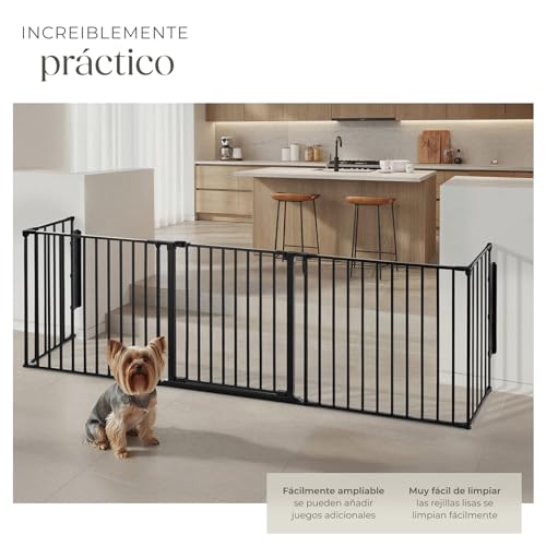 Valla Plegable Para Mascotas tectake 290cm