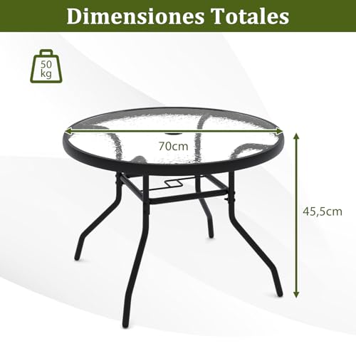 Piscina desmontable COSTWAY 70 x 70 x 45,5 cm