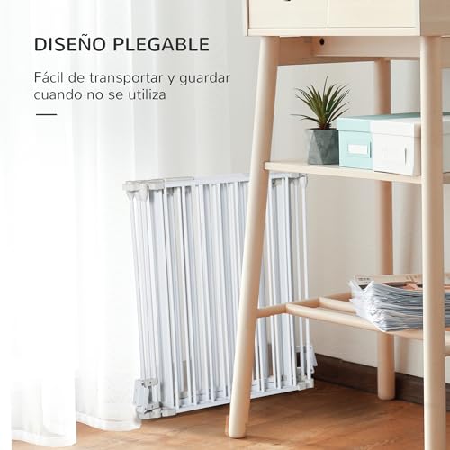 Valla Plegable Para Mascotas PawHut 300x74,5 cm