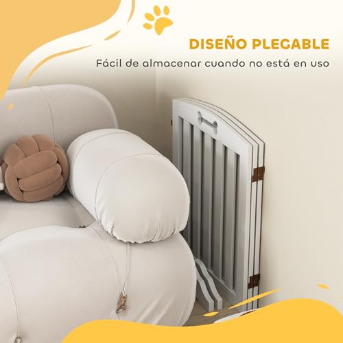Valla Plegable Para Mascotas PawHut 155 cm