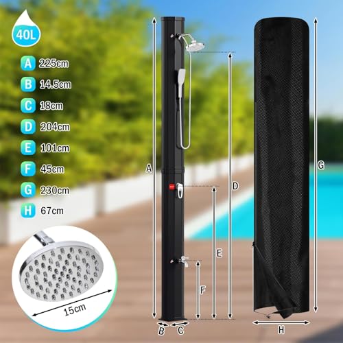 Piscina desmontable Ducha solar 40 l