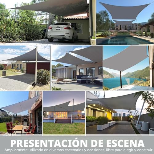 Toldo Vela Impermeable Toldo solar 3x4m