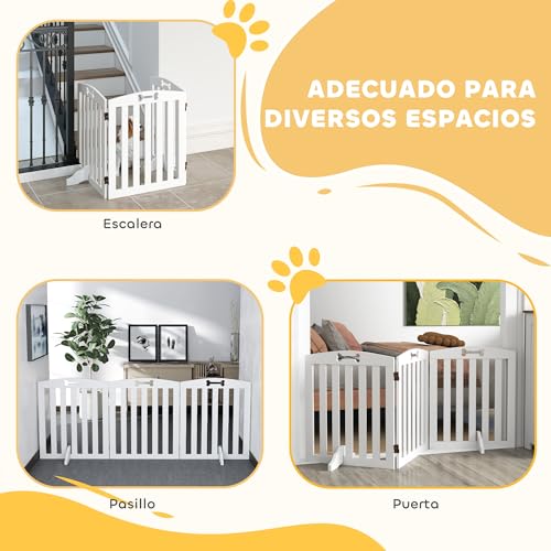 Valla Plegable Para Mascotas PawHut 155 cm