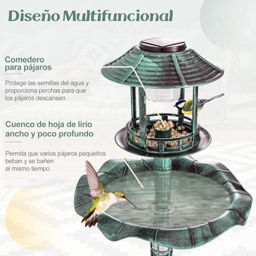 Comedero Para Aves COSTWAY 43 x 43 x 110 cm
