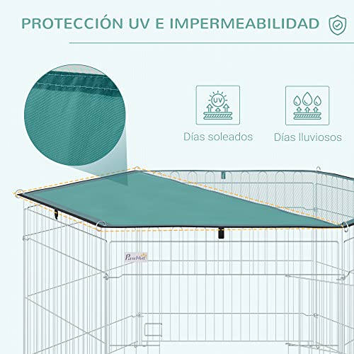 Valla Plegable Para Mascotas PawHut 59x60 cm
