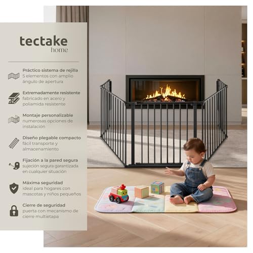 Valla Plegable Para Mascotas tectake 290cm